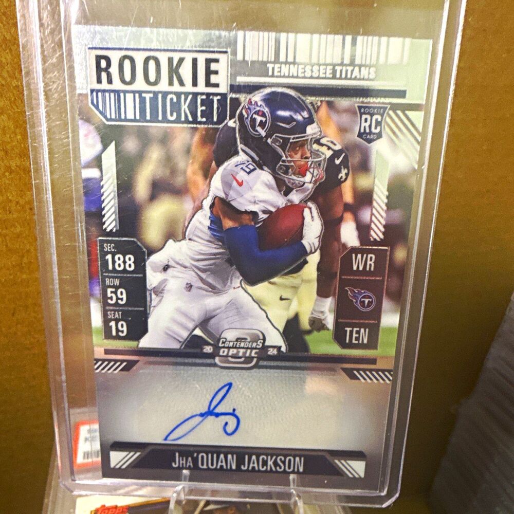 Panini 2024 Contenders Optic Rookie Ticket Auto RC Jha'Quan Jackson #173